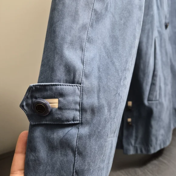 Elegant Blue Coat for Women - Picture 2 of 13